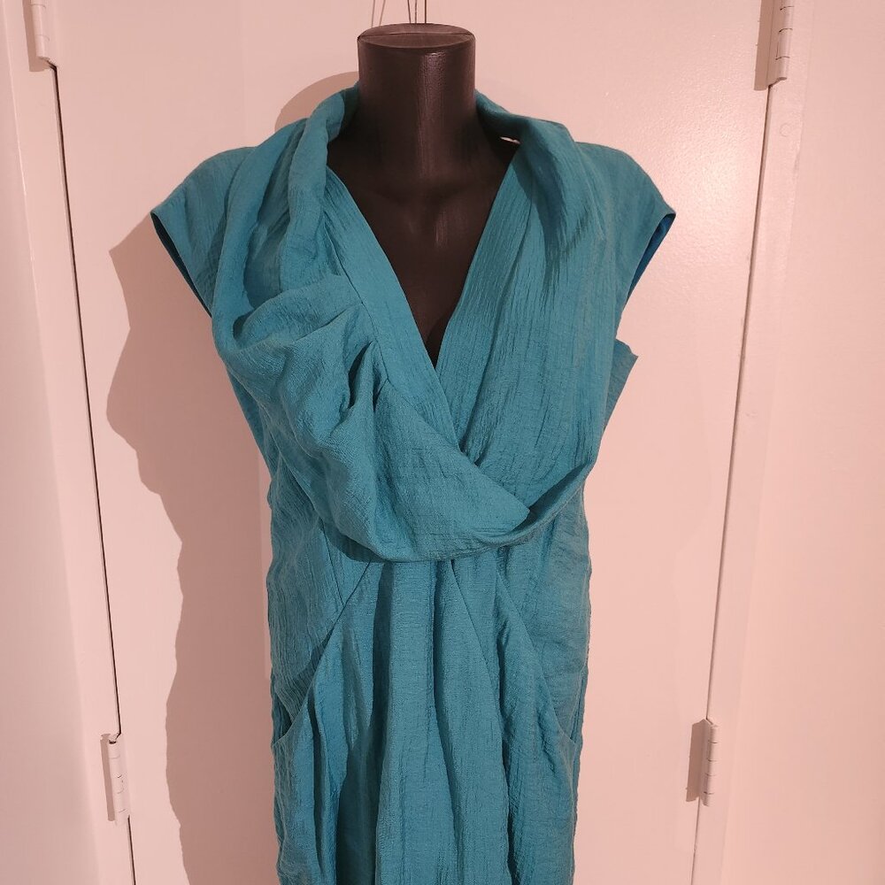 NWT BCBGMaxAzria Limited edition Asymmetrical Deep teal dress